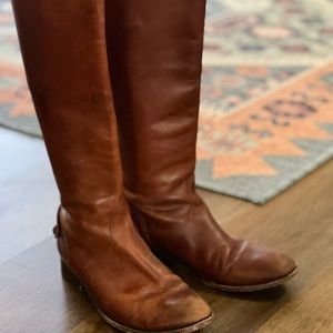 Frye riding boots size 7.5. Cognac color.